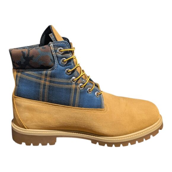 TIMBERLAND Heritage 6 Inch Premium Classic Waterproof Boot \'Camo Plaid\' Size 13